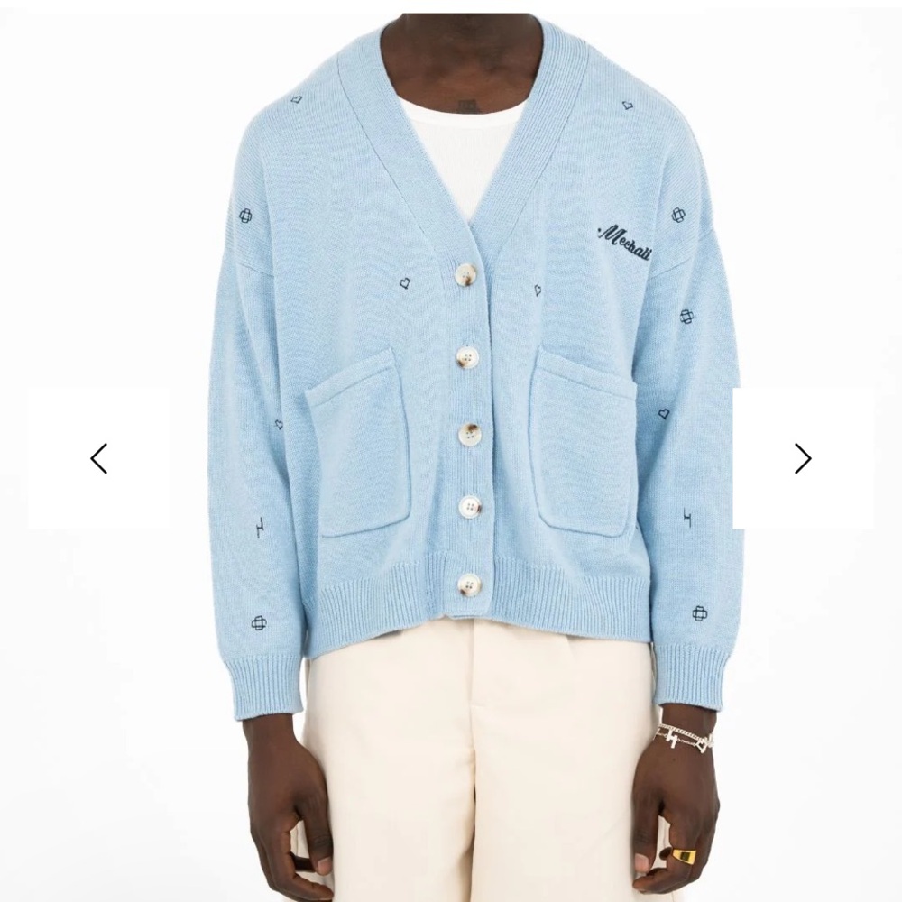 Mechali SKY BLUE MONOGRAM
CARDIGAN Unisexed Size S.